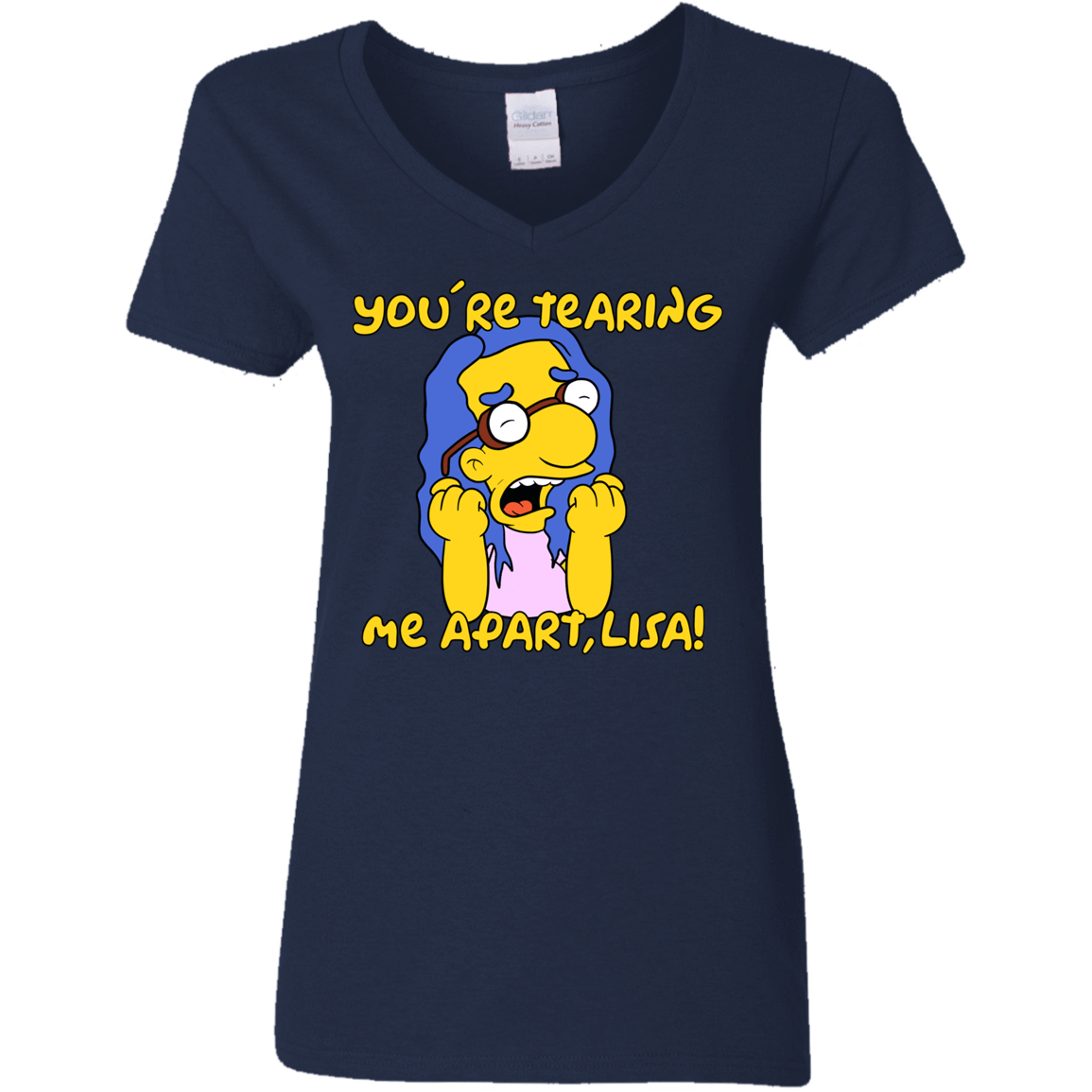 T-Shirts Navy / S Milhouse Wiseau Women's V-Neck T-Shirt