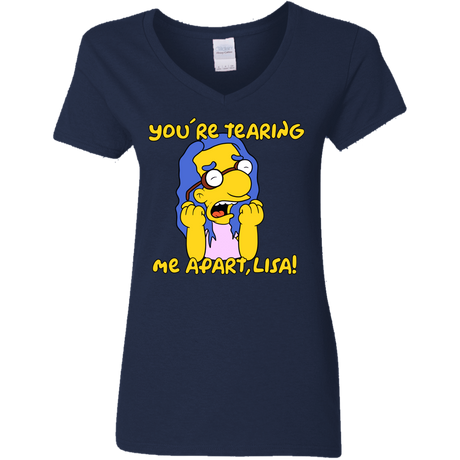 T-Shirts Navy / S Milhouse Wiseau Women's V-Neck T-Shirt