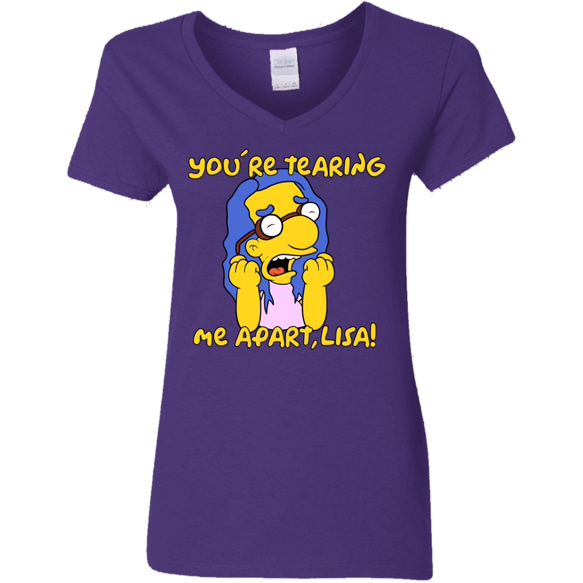 T-Shirts Purple / S Milhouse Wiseau Women's V-Neck T-Shirt