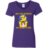 T-Shirts Purple / S Milhouse Wiseau Women's V-Neck T-Shirt