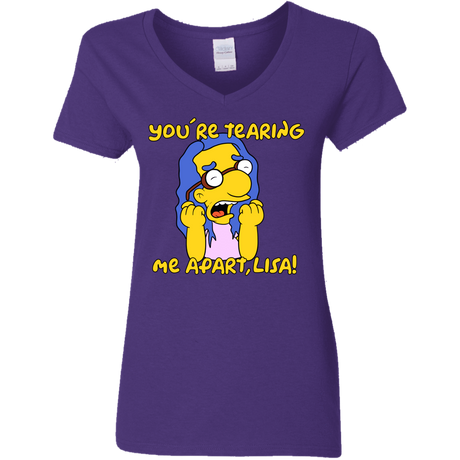 T-Shirts Purple / S Milhouse Wiseau Women's V-Neck T-Shirt