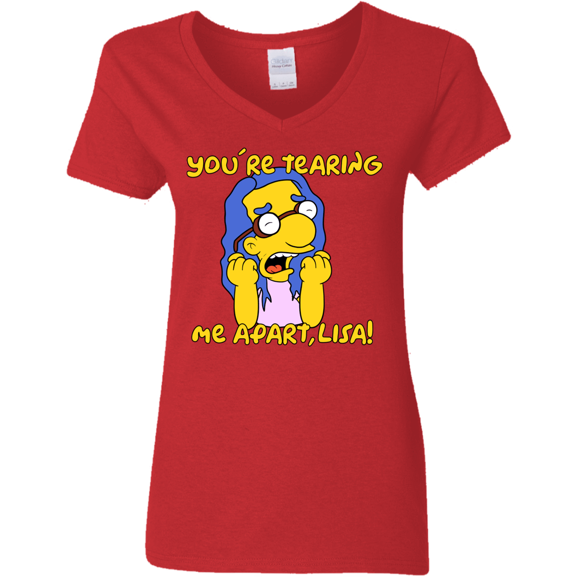 T-Shirts Red / S Milhouse Wiseau Women's V-Neck T-Shirt