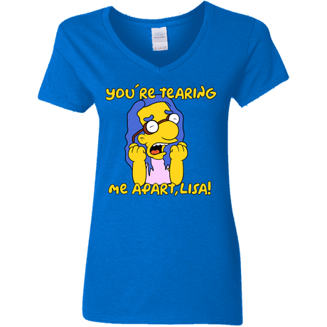 T-Shirts Royal / S Milhouse Wiseau Women's V-Neck T-Shirt