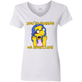 T-Shirts White / S Milhouse Wiseau Women's V-Neck T-Shirt