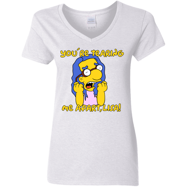 T-Shirts White / S Milhouse Wiseau Women's V-Neck T-Shirt