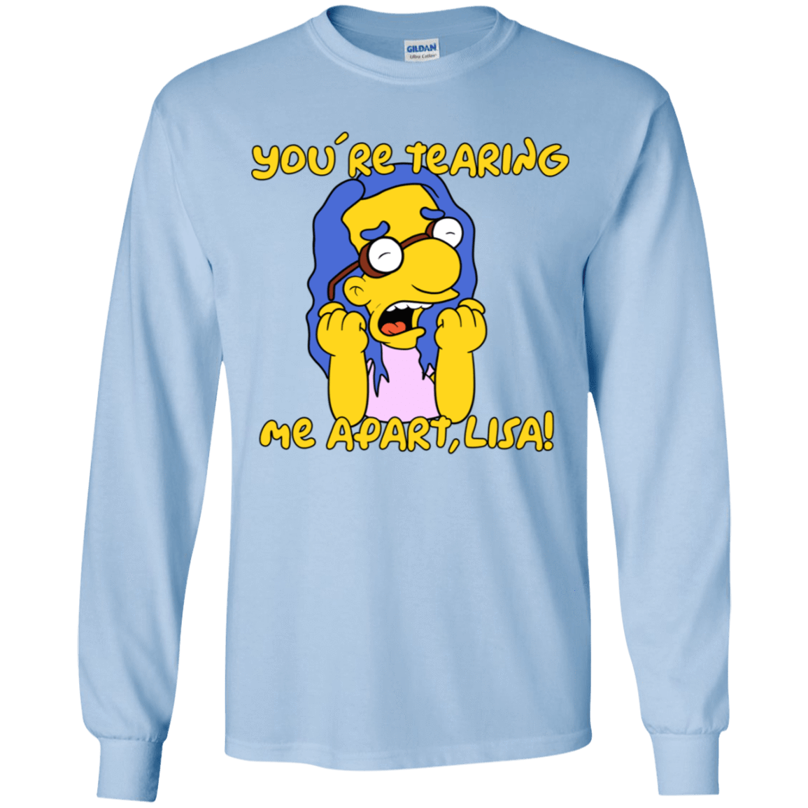 T-Shirts Light Blue / YS Milhouse Wiseau Youth Long Sleeve T-Shirt