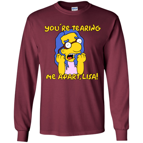 T-Shirts Maroon / YS Milhouse Wiseau Youth Long Sleeve T-Shirt