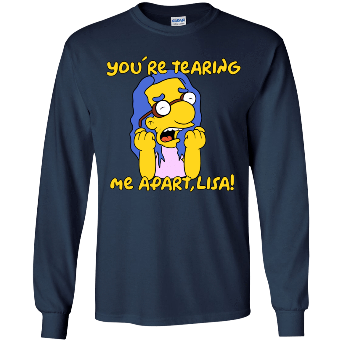 T-Shirts Navy / YS Milhouse Wiseau Youth Long Sleeve T-Shirt