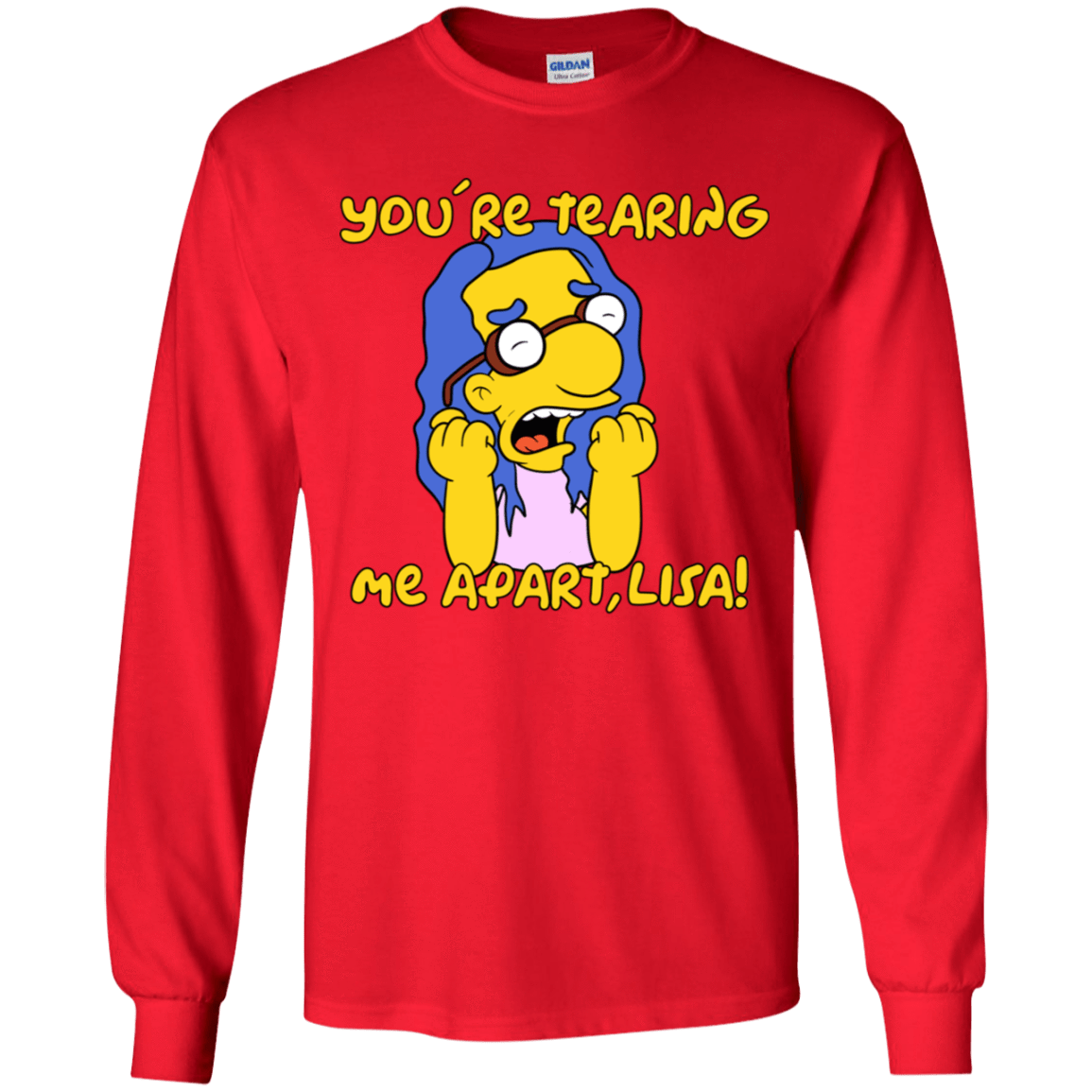 T-Shirts Red / YS Milhouse Wiseau Youth Long Sleeve T-Shirt