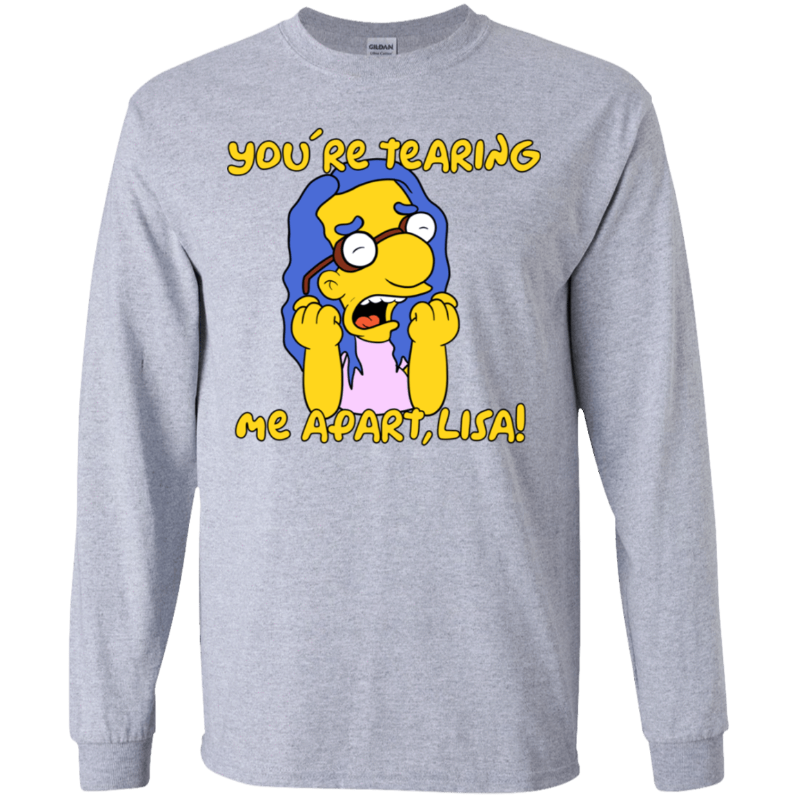 T-Shirts Sport Grey / YS Milhouse Wiseau Youth Long Sleeve T-Shirt