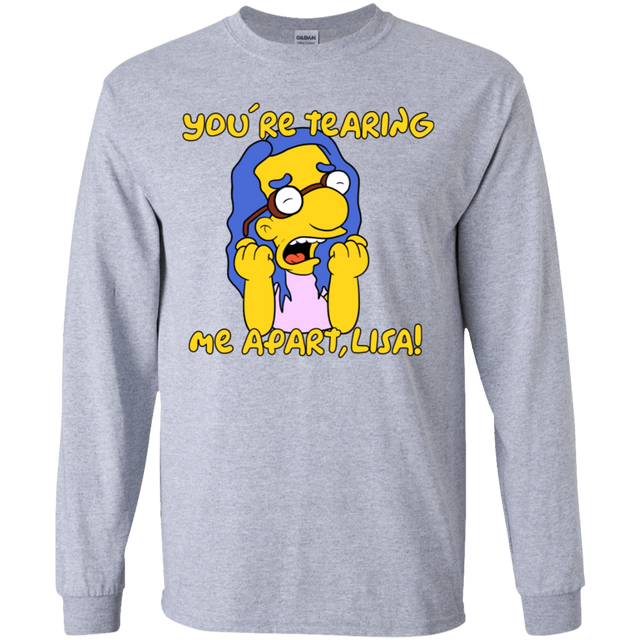 T-Shirts Sport Grey / YS Milhouse Wiseau Youth Long Sleeve T-Shirt