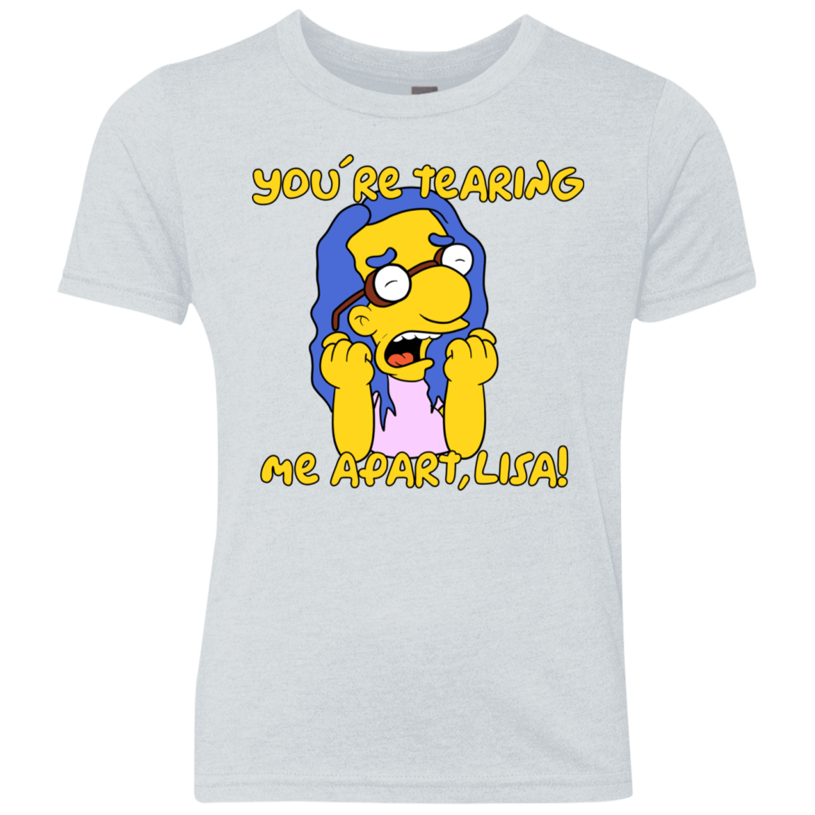 T-Shirts Heather White / YXS Milhouse Wiseau Youth Triblend T-Shirt