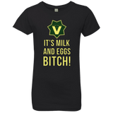 T-Shirts Black / YXS Milk and Eggs Girls Premium T-Shirt