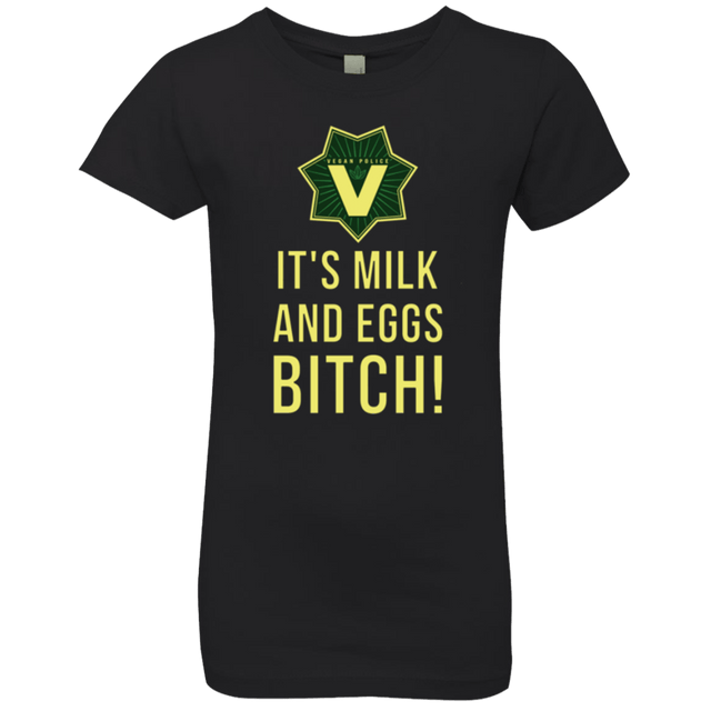 T-Shirts Black / YXS Milk and Eggs Girls Premium T-Shirt