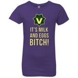 T-Shirts Purple Rush / YXS Milk and Eggs Girls Premium T-Shirt