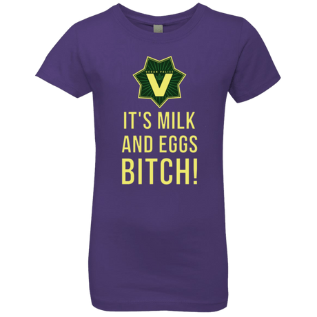 T-Shirts Purple Rush / YXS Milk and Eggs Girls Premium T-Shirt
