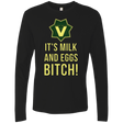 T-Shirts Black / Small Milk and Eggs Men's Premium Long Sleeve