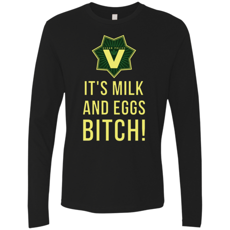 T-Shirts Black / Small Milk and Eggs Men's Premium Long Sleeve