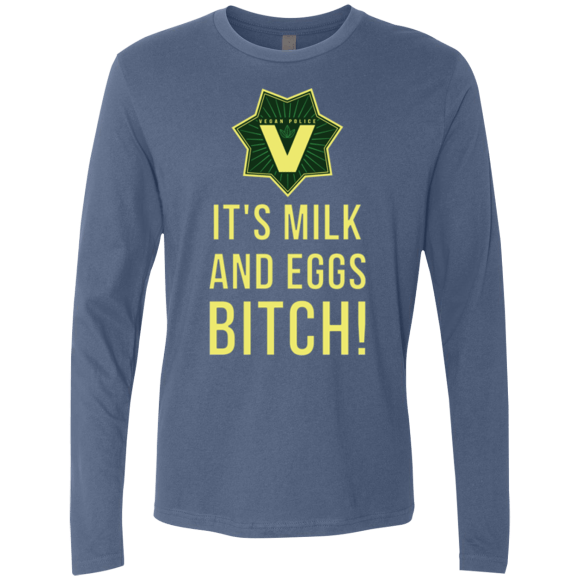 T-Shirts Indigo / Small Milk and Eggs Men's Premium Long Sleeve