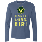 T-Shirts Indigo / Small Milk and Eggs Men's Premium Long Sleeve