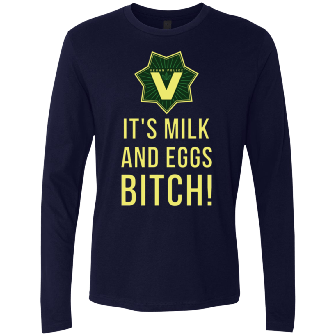 T-Shirts Midnight Navy / Small Milk and Eggs Men's Premium Long Sleeve