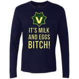 T-Shirts Midnight Navy / Small Milk and Eggs Men's Premium Long Sleeve