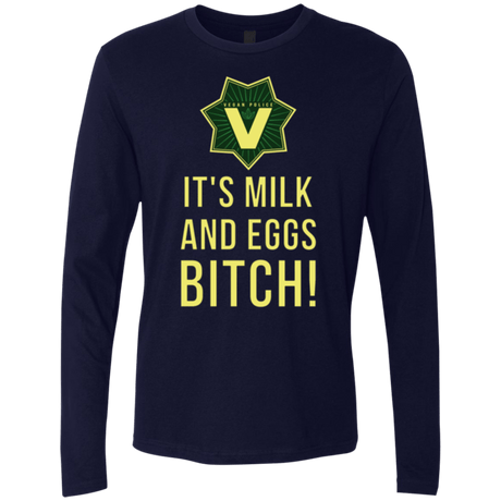 T-Shirts Midnight Navy / Small Milk and Eggs Men's Premium Long Sleeve