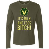 T-Shirts Military Green / Small Milk and Eggs Men's Premium Long Sleeve