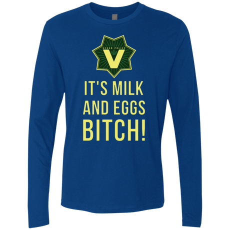 T-Shirts Royal / Small Milk and Eggs Men's Premium Long Sleeve