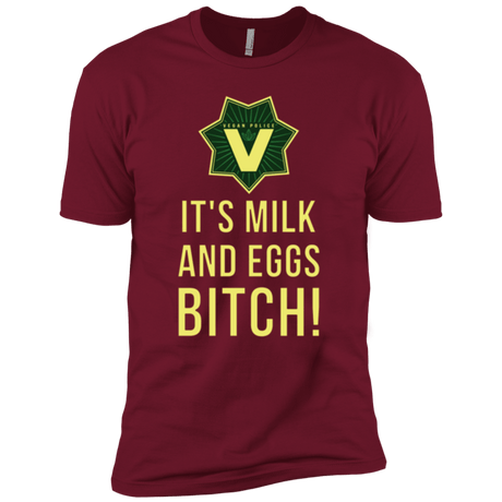 T-Shirts Cardinal / X-Small Milk and Eggs Men's Premium T-Shirt