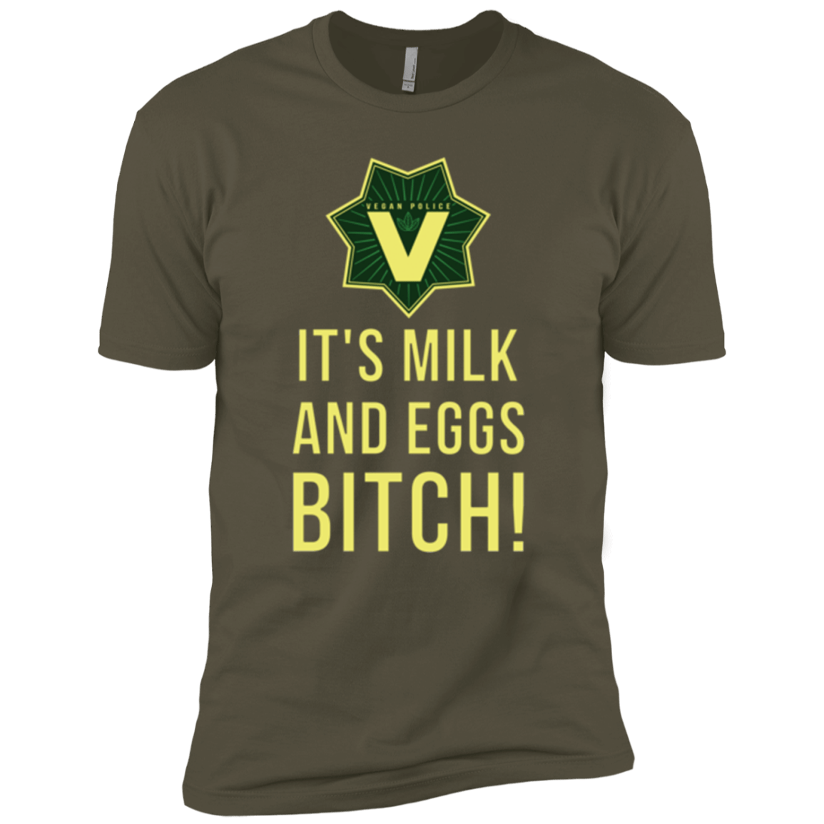 T-Shirts Military Green / X-Small Milk and Eggs Men's Premium T-Shirt