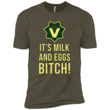 T-Shirts Military Green / X-Small Milk and Eggs Men's Premium T-Shirt