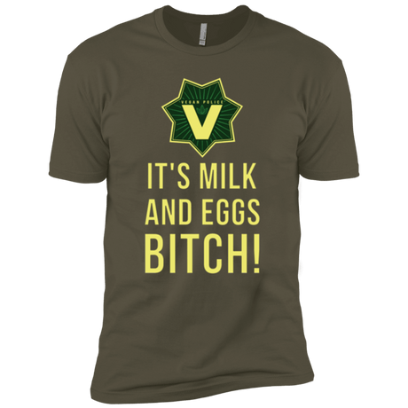 T-Shirts Military Green / X-Small Milk and Eggs Men's Premium T-Shirt