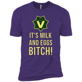 T-Shirts Purple / X-Small Milk and Eggs Men's Premium T-Shirt