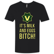 T-Shirts Black / X-Small Milk and Eggs Men's Premium V-Neck