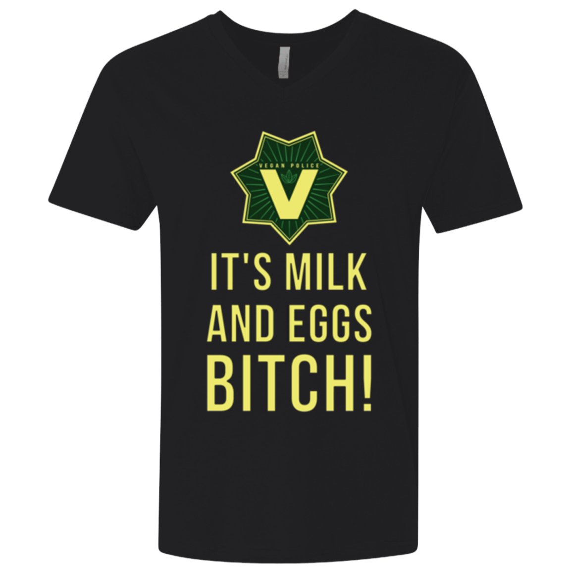 T-Shirts Black / X-Small Milk and Eggs Men's Premium V-Neck