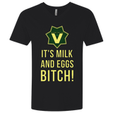 T-Shirts Black / X-Small Milk and Eggs Men's Premium V-Neck