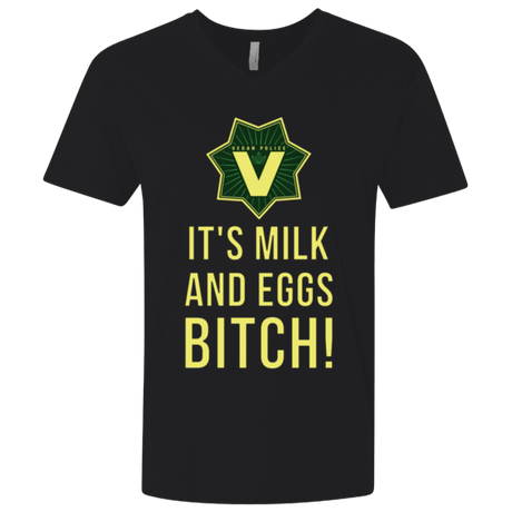 T-Shirts Black / X-Small Milk and Eggs Men's Premium V-Neck