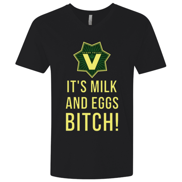 T-Shirts Black / X-Small Milk and Eggs Men's Premium V-Neck