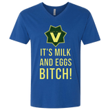 T-Shirts Royal / X-Small Milk and Eggs Men's Premium V-Neck