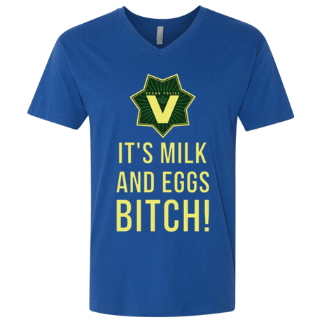 T-Shirts Royal / X-Small Milk and Eggs Men's Premium V-Neck