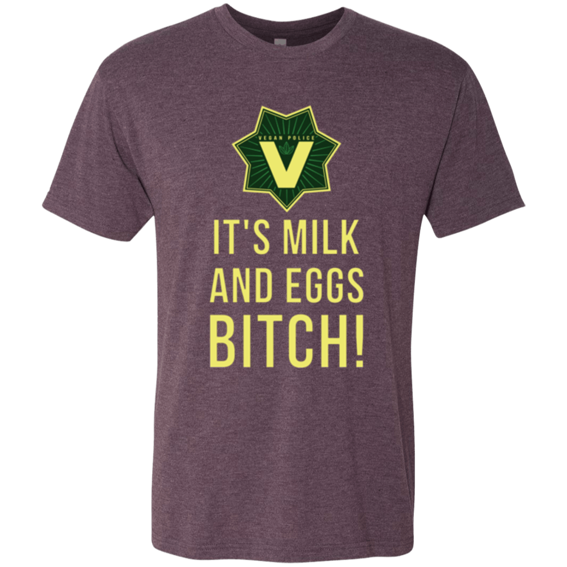 T-Shirts Vintage Purple / Small Milk and Eggs Men's Triblend T-Shirt