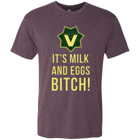 T-Shirts Vintage Purple / Small Milk and Eggs Men's Triblend T-Shirt