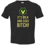 T-Shirts Black / 2T Milk and Eggs Toddler Premium T-Shirt