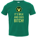 T-Shirts Kelly / 2T Milk and Eggs Toddler Premium T-Shirt