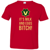 T-Shirts Red / 2T Milk and Eggs Toddler Premium T-Shirt