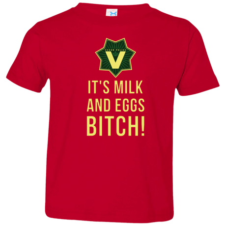 T-Shirts Red / 2T Milk and Eggs Toddler Premium T-Shirt
