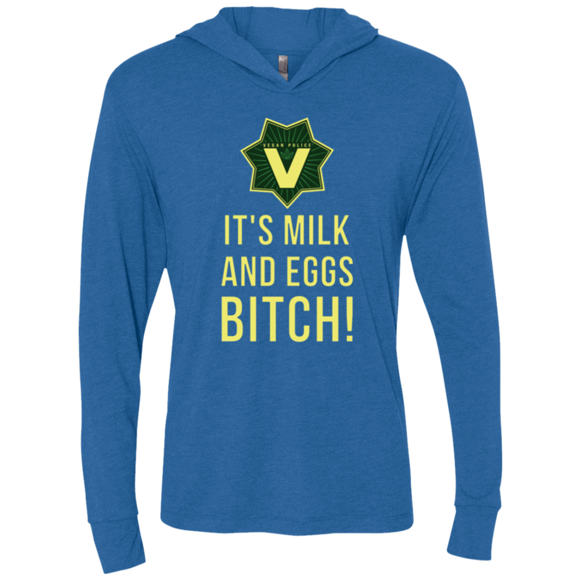 T-Shirts Vintage Royal / X-Small Milk and Eggs Triblend Long Sleeve Hoodie Tee