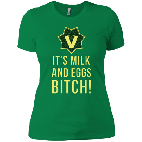 T-Shirts Kelly Green / X-Small Milk and Eggs Women's Premium T-Shirt