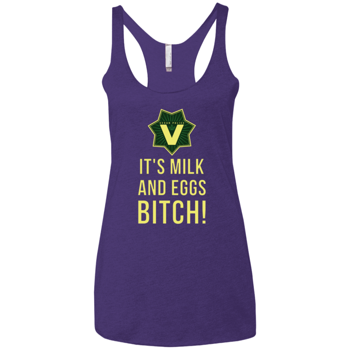 T-Shirts Purple / X-Small Milk and Eggs Women's Triblend Racerback Tank